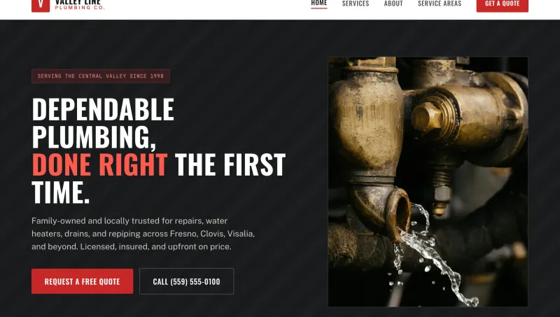 Plumbing Website