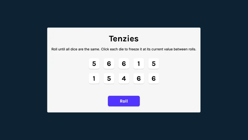Tenzies Game